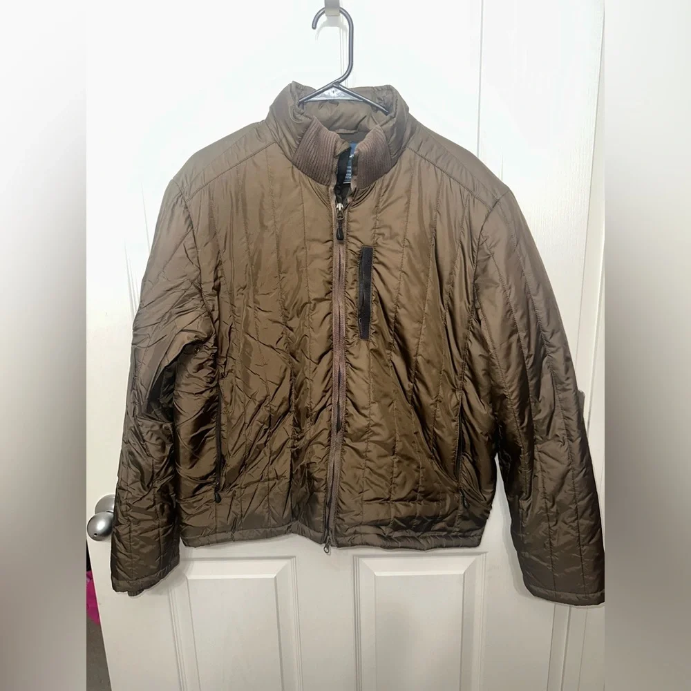 Vintage Polo by Ralph Lauren Quilted Puffer Jacket Brown 2000s‎ Outdoor Coat